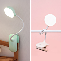 Lampe de chevet flexible à col de cygne avec pince, trois niveaux de luminosité réglables, protection oculaire, pour lecture et étude