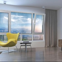 Fenêtres à battants de haute qualité, vente chaude, profil UPVC/PVC, double vitrage clair trempé