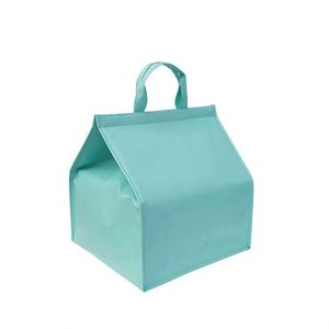 Waterproof Non-woven Insulated Thermal Cooler Bag with Zipper Closure Eco-Friendly Portable for Food Delivery Picnic & Travel - Product Image 1