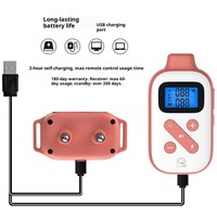 Collier de dressage pour chien étanche IPX7, rechargeable, avec vibrations et choc électrique, pour l'entraînement des animaux de compagnie, autonomie de 180 jours pour chiens