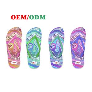 Sandalias de Playa Nicecin con Logotipo Personalizado, Chanclas de Moda para Mujer, Coloridas, con Estampado Artístico Bohemio, Ligeras, de Espuma PE, para Caminar por la Playa - Product Image 2