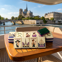 Ensemble de Mahjong Américain Premium en Acrylique en Gros, Prêt à Expédier, pour le Divertissement, Très Vendu, Esthétique, en Lucite Moderne, Ensemble Joker Club