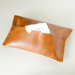 Wholesale custom pull-out leather tissue <b>bags</b>, mini portable tissue <b>dust</b> <b>bags</b>, Japanese minimalist tissue pouches - Product Image 1