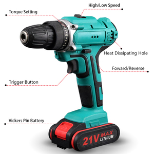 21V Household Cordless Drill 12v Machine Lithium Power Drill - Product Image 4