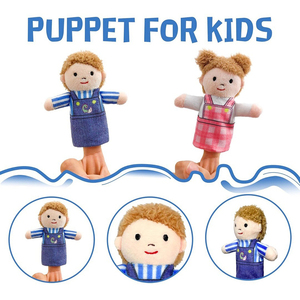 Cha Mẹ con nhồi bông sang trọng Đồ chơi con rối ngón tay 2026 con rối gia đình nhân vật đồ chơi sang trọng - Product Image 3