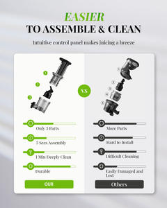 Exprimidor Centrífugo Portátil Compacto 2026 con Autolimpieza, Cuchillas de Acero Inoxidable Españolas y Motor Silencioso - Product Image 6