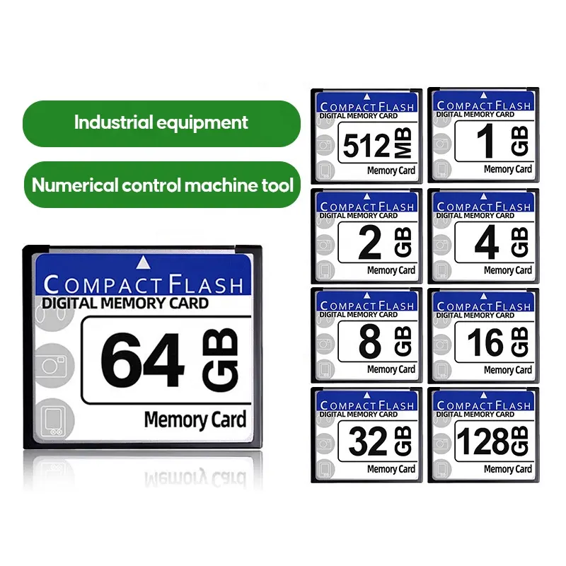 2024 più venduto capacità reale Cf Memory Card 1mb 512mb 1gb 2gb 4gb 8gb 16gb 32gb 64gb Compact Flash CF Card