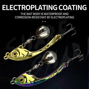 5 Stück Spinner Blinker Angelköder Rotierende Metall VIB Köder Vibration Wobbler Sinkend Pailletten Pesca - Product Image 3