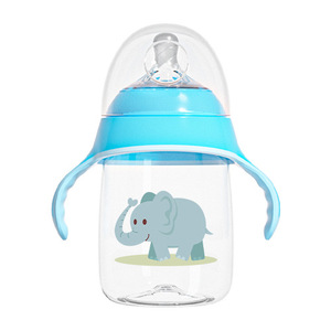 Biberón de Boca Ancha de 300 ml, Libre de BPA, con Asas de Flujo Medio, Impresión de Logotipo Personalizado, para Bebés de 1 a 2 Años, Marca Smile - Product Image 6
