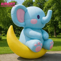 Statue d'éléphant gonflable pour la décoration des parcs, ballon d'éléphant bébé personnalisé pour la décoration de scène