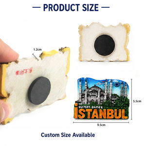 Aimants de réfrigérateur 3D en résine personnalisés OEM ODM à faible MOQ, souvenirs <span class=keywords><strong>d</strong></span>'Istanbul, Turquie, cadeaux touristiques, aimants autocollants pour réfrigérateur - Product Image 6