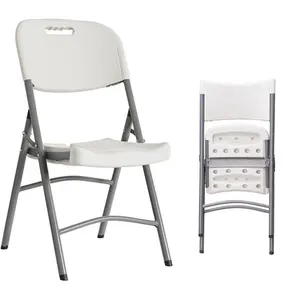 Popüler stok mobilya modern plastik katlanır düğün sandalyeleri parti için
