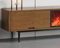 Vente en gros de meuble TV moderne à flamme simulée armoire décorative table basse design foyer électrique