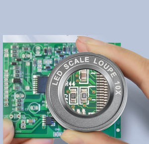 Lente d'<span class=keywords><strong>Ingrandimento</strong></span> Portatile Wufan 10X con Batteria Ricaricabile USB, Luce LED/UV e <span class=keywords><strong>Scala</strong></span> Graduata - Product Image 1