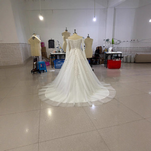2026 nueva llegada América encaje <span class=keywords><strong>de</strong></span> talla grande barato vestido <span class=keywords><strong>de</strong></span> novia blanco Turquía musulmán vestido <span class=keywords><strong>de</strong></span> fiesta <span class=keywords><strong>de</strong></span> boda para mujeres - Product Image 4