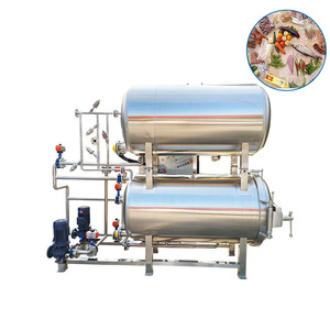 OEM fornitura ad alta pressione <span class=keywords><strong>Autoclave</strong></span> storta riscaldamento a Gas sterilizzatore barattolo in scatola macchina per la sterilizzazione del latte alimentare - Product Image 2