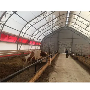 热卖牲畜收容所便携式牛山羊帐篷预制农场动物收容所，带收容所屋顶