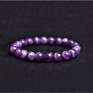 High Quality Fashion Healing <strong>Jade</strong> Volcanic Amethyst Natural <strong>Stone</strong> Custom Crystal Charm Beaded Unisex Gemstone Bangles Bracelets - Product Image 1