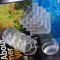Protecteur d'angle en silicone transparent en forme de boule de sécurité pour bébé Protège-bord de table transparent pour enfants