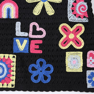 مصنع مخصص جودة عالية اللون الأسود سترة قصيرة للفتاة الصيف مادة الاكريليك - Product Image 5