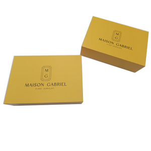 Custom Eco-Friendly yellow color Recycled Paper <b>Boxes</b> Glossy <b>Magnetic</b> Rigid Cardboard Logo Product Packaging - Product Image 3