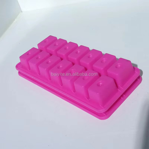 14 lỗ vuông tủ lạnh thực phẩm nhựa silicon <span class=keywords><strong>ICE</strong></span> <span class=keywords><strong>CUBE</strong></span> khay tùy chỉnh <span class=keywords><strong>Ice</strong></span> <span class=keywords><strong>Cube</strong></span> - Product Image 2