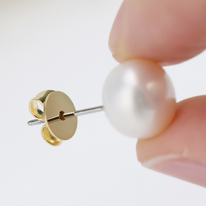 Wholesale 316L Stainless Steel <strong>Earring</strong> Stopper 18k Gold Plated Safety Ear <strong>Locking</strong> Butterfly <strong>Earring</strong> <strong>Backs</strong> for Stud <strong>Earrings</strong> - Product Image 5