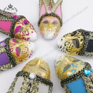 Decorazioni per feste di carnevale costumi Mardi Gras maschera Mini maschere veneziane per la decorazione della parete di nozze di casa