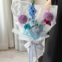 Vlinder Mist Bloemen Verpakkingspapier Transparant Waterdicht Bloemenwinkel Bloemboeket Bloemarrangement Rozen Geschenken Verpakkingspapier