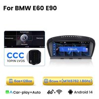 Pour BMW Série 3 Série 5 E60 E90 Radio Auto Android 8 cœurs CarPlay sans fil Autoradio GPS Navigation Lecteur multimédia
