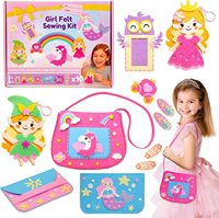 Kit de bricolage et de couture pour enfants, boîte de fabrication artisanale pour filles, thème licorne, anniversaire, Noël, premier anniversaire, éducatif, personnalisé par le fabricant