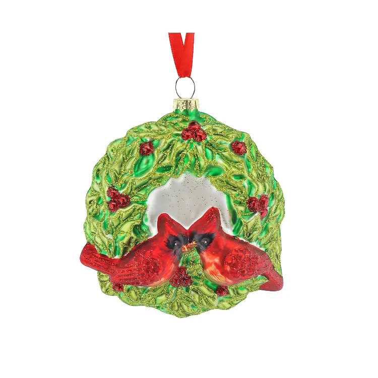 Zhengtian Small Jewelry Wholesale Christmas Decoration Pendant Flower And Bird garland hanging Christmas Tree Ornament