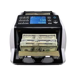 AL-910 USD EUR GBP MXN CAD 2 CIS متعدد العملات قيمة آلة العد البنك ماكينة عد النقود المختلطة فئة قيمة فاتورة عداد