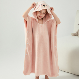 Wholesale Baby Beach Towel Coral Velvet Towel Poncho Hooded <strong>Robe</strong> Surf Kids <strong>Swim</strong> Towel Beach <strong>Robe</strong> - Product Image 2
