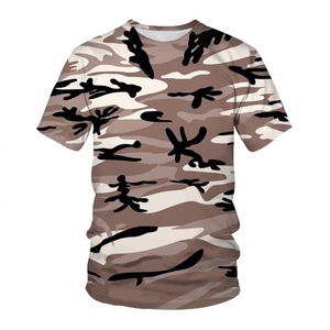 Chang Hombres Negro Blanco Camuflaje 3D Imprimir camisetas Unisex Multi Diseño Camuflaje Imprimir 3D camiseta - Product Image 4