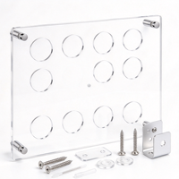 Support de présentation vertical moderne en acrylique transparent pour jetons de poker, boîte de rangement personnalisée pour salle de jeux