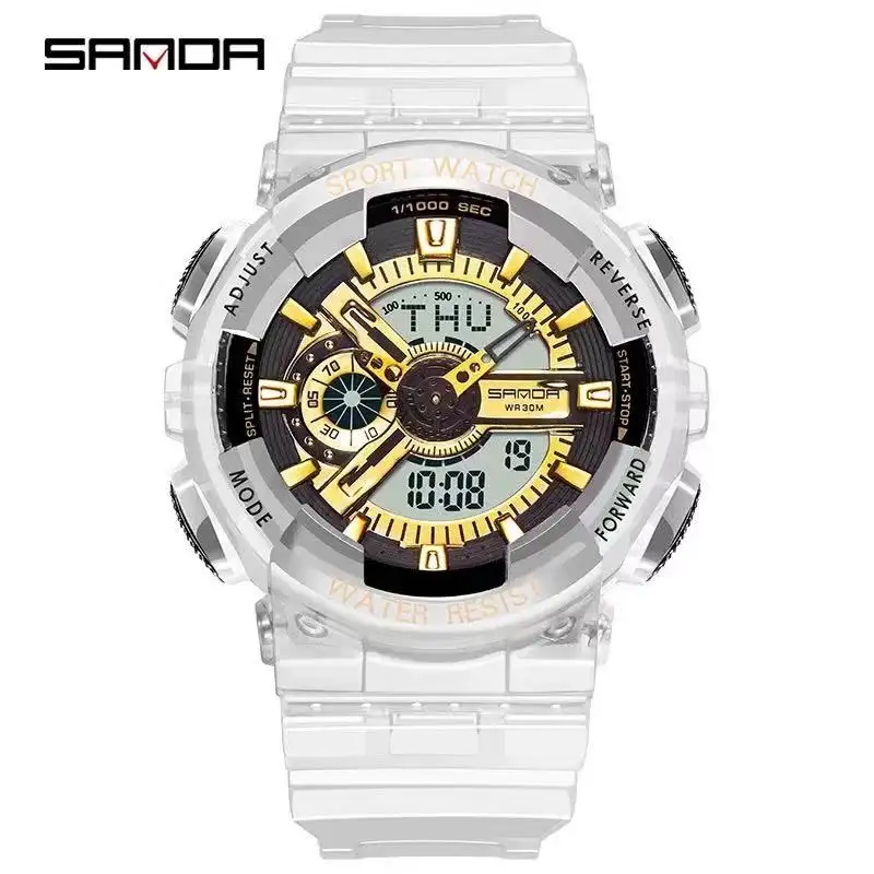 Sanda Chrom Brand Boys Watch For Man Unisex Super Sport Watches For Women Private Label Watch Relojes Hombre