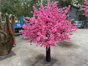 Arbre artificiel de fleurs de pêcher pour décorations intérieures et extérieures de Noël, de Pâques, pour centres commerciaux, hôtels, mariages - Cerisier - Product Image 4