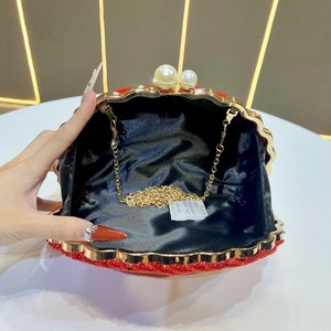 Cross-border Trend Shape Polyester Evening <b>Bag</b> Beaded Embroidery <b>Sequins</b> Closure Shoulder/Crossbody Convertible for Tanjing - Product Image 3