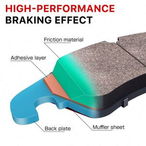 Disco de ruptura MASUMA, accesorios para coche, pastillas de freno para coches, para <span class=keywords><strong>TOYOTA</strong></span> CAMRY AVENSIS 04465-33240 - Product Image 5