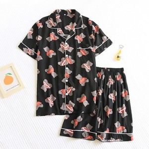 Pigiama da Uomo a Maniche Corte in Tessuto di Rayon con 2 Set di Stampe Cartoon, Traspirante, Set Pigiama in Rayon - Product Image 3