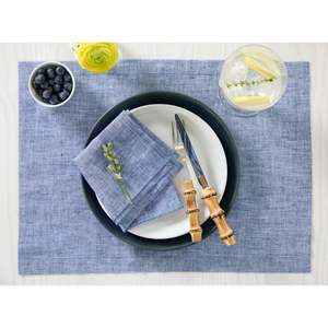 Sets de table en lin massif à texture tissée naturelle pour les entreprises d'événements et les banquets - Product Image 1