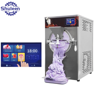 Machine à glace italienne professionnelle de comptoir en acier inoxydable, automatique et électrique, pour usage domestique et commercial, pour la fabrication de glaces dures - Offre Spéciale