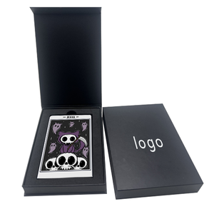 Custom Logo Recyclable 2mm Thick Rigid <strong>Black</strong> Magnetic <strong>Box</strong> for Pokem0n Trading Cards Packaging with Spot UV Foam Insert - Product Image 1