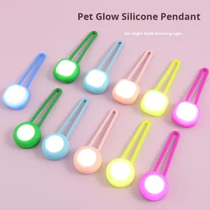 Colgante luminoso para mascotas, luz LED nocturna, etiqueta de silicona para caminar para perros, etiqueta antipérdida para gatos, batería, suministros de joyería para dormitorio - Product Image 3