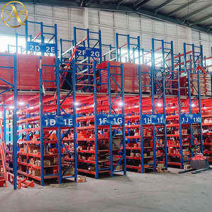 Estantes de almacenamiento de acero de alta resistencia Estantes metálicos industriales protegidos contra la corrosión Estante apilable ajustable para uso en almacén - Product Image 3