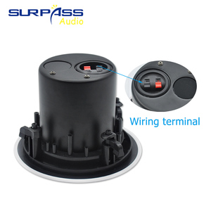 C630P sorpasso in parete altoparlante nero copertura coassiale nel soffitto altoparlante 6 "musica di sottofondo altoparlanti a parete - Product Image 5