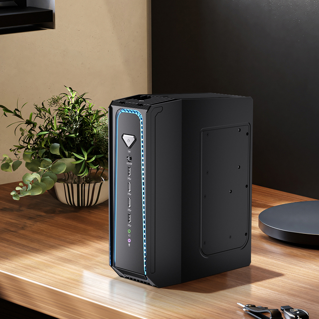 Msecore Water Cooled Gaming Mini PC I7-12700F RTX 4060 Ti 16G VRAM AI PC for Stable Diffusion Deep Learning Workstation