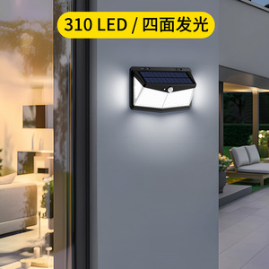 Solar Outdoor Wall Lamp <b>LED</b> 20 Degree Beam Angle Human Body Induction Waterproof For Courtyard Villa <b>Lighting</b> - Product Image 4