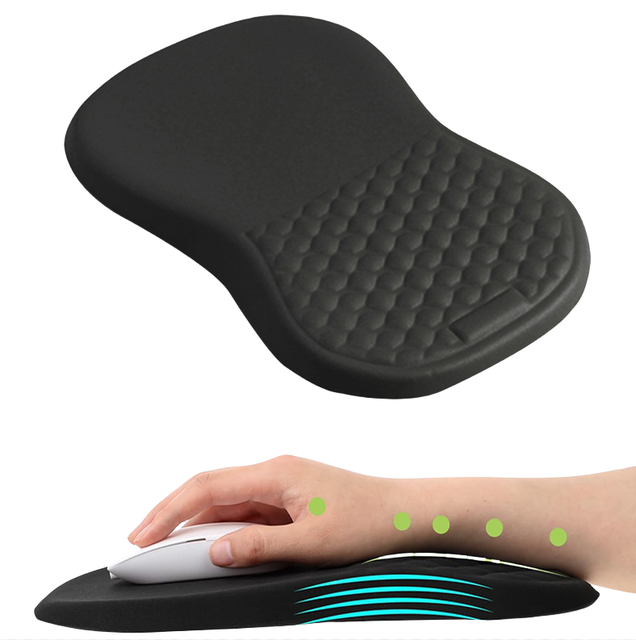 High Quality Memory Foam Mouse Pad with Wrist Rest Ergonomic Wrist Support Mouse Pad for Computer Laptop